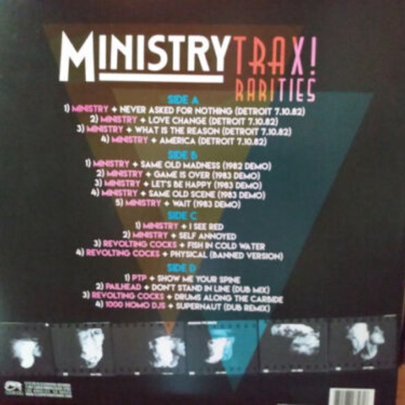 Ministry Trax! Rarities 2-LP ~ Ltd Ed Colored Vinyl (Purple) ~ New/Sealed! - Picture 5 of 5